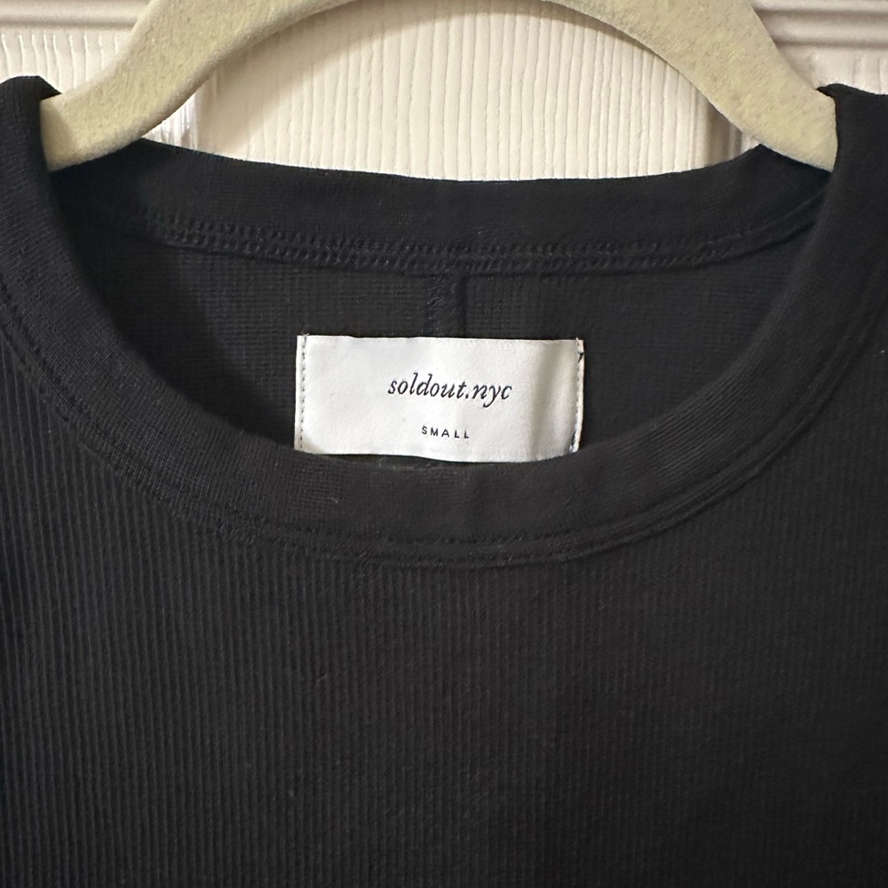 SOLD OUT NYC Not So Basic Sleeveless Ribbed Tank Top - Black - Picture 3 of 3